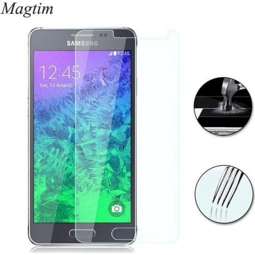 2PCS Tempered Glass Screen Protector For Samsung GALAXY Alpha G850 G850F G8508 G8508S G8509 Anti-Shatter Screen Protection Film