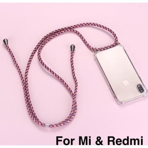 Cordon de cadena para funda de telefono movil para llevar a colgar para XIAOMI MI Redmi 3 5 6 7 8 9 A3 9T K30 7A A3