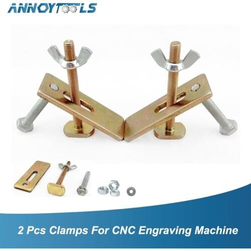 2 Pcs Clamps for CNC Engraving Machine CNC 2418 3018 Worktable Fastening Plates Fixture