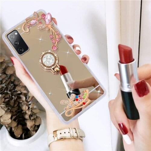 Mirror Case For Samsung Galaxy S20 A51 A70 A50 A10 A20 A30 A80 A10S A20E Note 10 9 8 S10 S9 S8 Plus S10E Makeup Mirror TPU Case