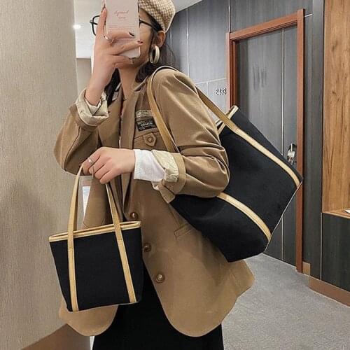 Women Top-handle Bags Large Capacity Shoulder Canvas Bag Womens New Bag Retro Bag Bolso Mujer Handbags