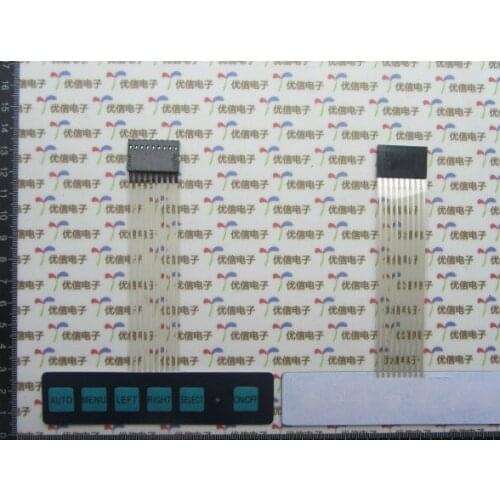 1*6 matrix keyboard membrane switch Single-chip extended keyboard with light