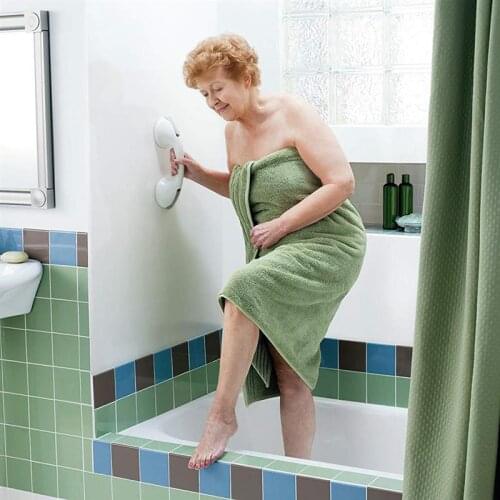 1Pcs Safety Helping Shower Handle Anti Slip Support Toilet Bathroom Safe Grab Bar Handle Vacuum Sucker Suction Cup Handrail