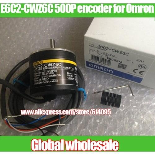 1pcs E6C2-CWZ6C 500P/R encoder for Omron / 500 line rotary encoder / incremental machine tool encoder