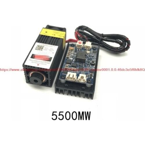 100% NEW The 5500mw laser module was measured with a 5.5w high power 445nm engraving machine accessory sensor