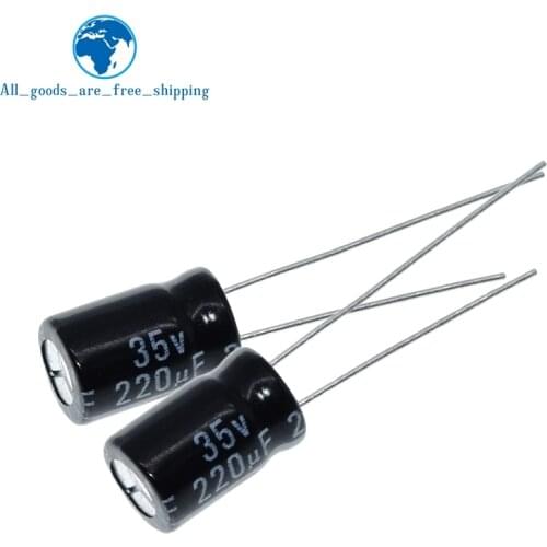 20PCS Higt quality 35V 220UF 8*12mm 220UF 35V 8*12 Electrolytic capacitor