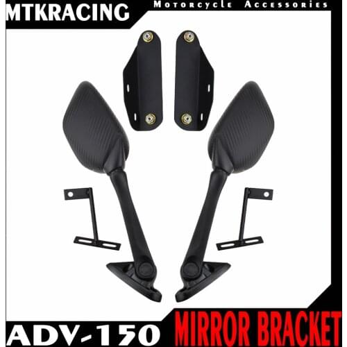 MTKRCING ADV 150 adv150 2019 2020 Motorcycle Accessories Rear Side Mirror Adapter Fixed stent Holder Rear Mount