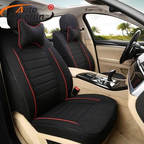 AutoDecorun Exactly Car Seat Cushion for MINI Car Seat Covers Set Interior Accessories Fabric Automobiles Seats Supports Styling