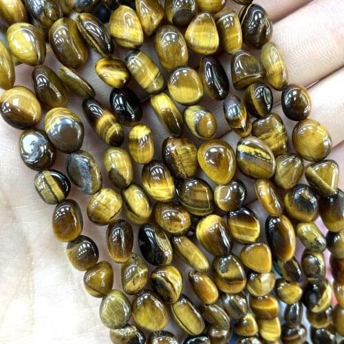 Natural Irregular Yellow Tiger Eye Stone Loose Spacer Beads For Jewelry Making DIY Earrings Bracelet Necklace Accessories