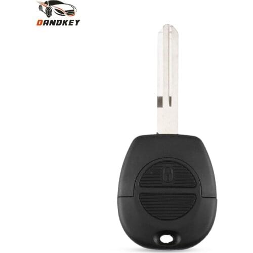 Dandkey Replacement 2 Button Car Key Case For Nissan Primera Micra Terrano Almera X Trail Remote Uncut Blade Fob Key Shell