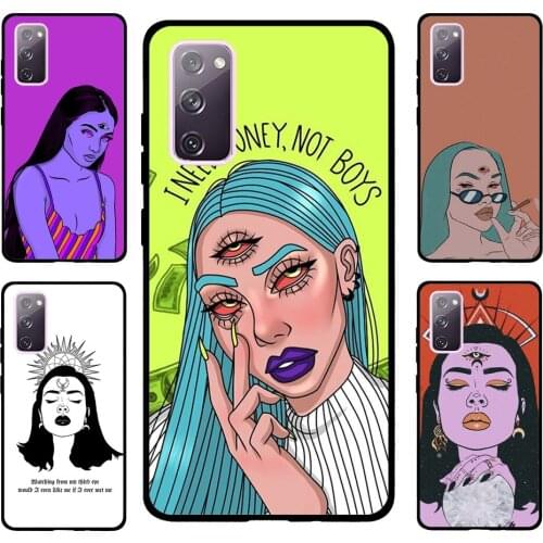 Three Eyed Girl Aesthetic For Samsung S20 FE S8 S9 S10 S10e S21 Case For Galaxy Note 20 Ultra Note 10 Plus Coque