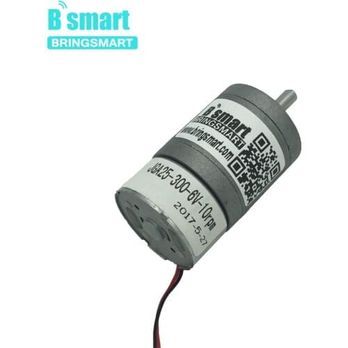 Bringsmart JGA25-300 Reduction Motor 5-1090rpm Low Speed Reducer 6v Micro Gearbox Motor DIY Model 3v DC Electric Motor Wholesale