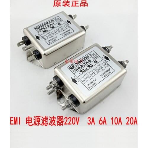 1PCS AC filter 220V anti-interference EMI DC socket power cleaner CW4L audio 12V car fever CW4L2