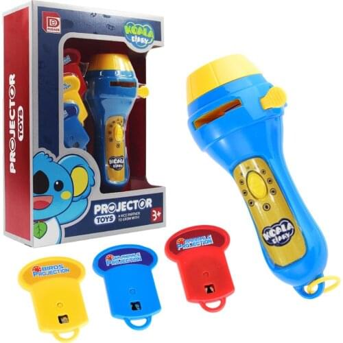 Projection Flashlight Children Projector Light Cute Cartoon Toy Night Photo Picture Light Bedtime Learning Fun Study Toy For Kid