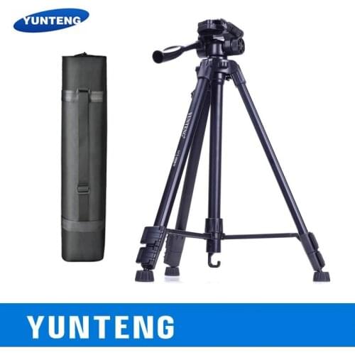 YUNTENG VCT-590 Tripod PTZ micro SLR camera mobile phone portable photography camera outdoor travel tripod with tripod bag