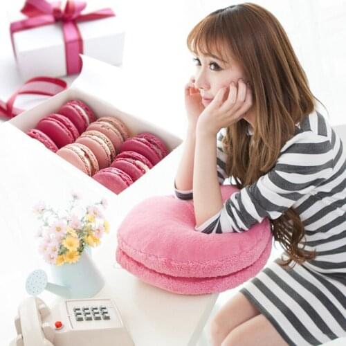 Macaron cushion French macaron pillow cushion kaozhen sweet strawberry