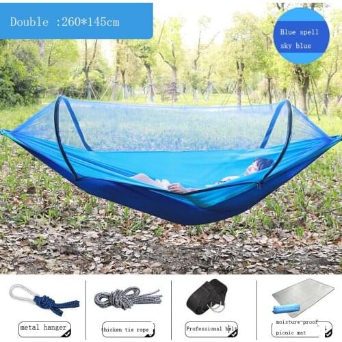 Hammock Outdoor Swing Mosquito-Proof Mosquito Net Mesh Single Double Indoor Dormitory Household Net Bed Camping Net