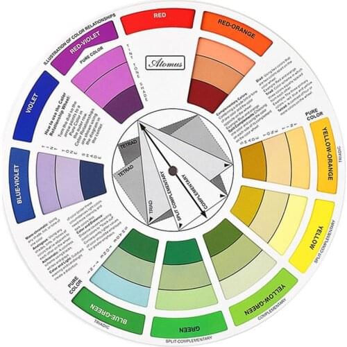 Color Wheel Pro Tattoo Pigment Painting Mixing Guide for Amateur Color Selection The color wheel explains color-related terms an