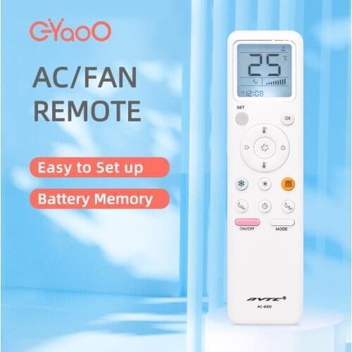 Air Conditioner Universal Remote Control AC-E20 Wireless Air Conditioner Remote Control With LED Backlight