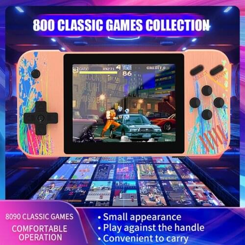 Retro Video Game Console Handheld Game Player Built-In 800 Classic Games 3.5-Inch Portable Mini Game Console Kids Adults Gifts