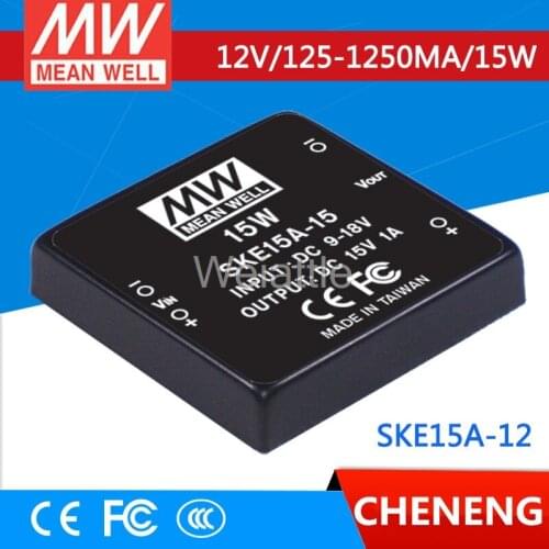 MEAN WELL original SKE15A-12 12V 1250mA meanwell SKE15 12V 15W DC-DC Regulated Single Output Converter