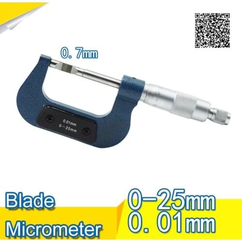 LAN&M 0-25 mm Blade Micrometer, blade 0.7mm micrometer external micrometer