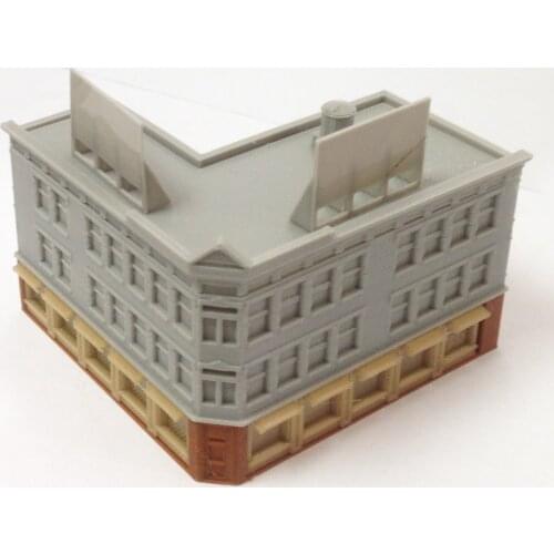 Outland Models City Classic Corner Shop (Long) Z Scale Train Railway Layout