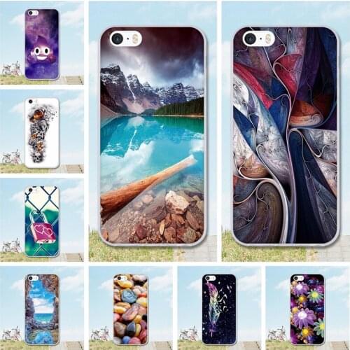 Case For iPhone 5 5S se Case Soft TPU Silicone Cartoon Phone Cases For Apple iPhone SE Case Coque Mobile Phone Bags