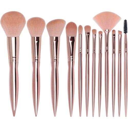 12Pcs Makeup Brush Sets Professional Cosmetics Brushes Eyebrow Powder Foundation Shadows Make Up Tools