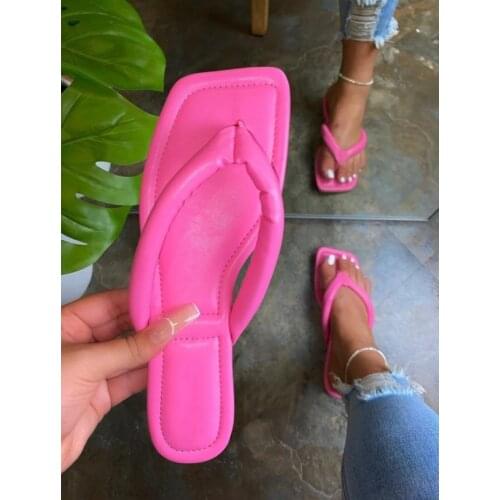 2021 Summer New Womens Shoes Open Toe Slippers Flat Sandals Fashionable Outdoor Comfort Plus Size 41
