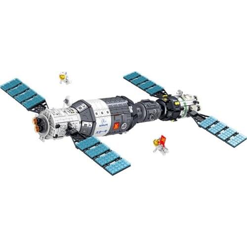 1608Pcs Educational Building Blocks Toys For Kids 6Years DIY Birthday Holiday Present QL0243 Space Exploration Spacecraft Model