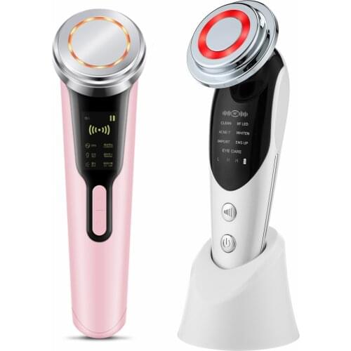 7 in 1 RF&EMS LED Skin Rejuvenation Beauty Device Anti-Aging Facial Lifting Wrinkle Remover Micro Current Vibration Face Massage