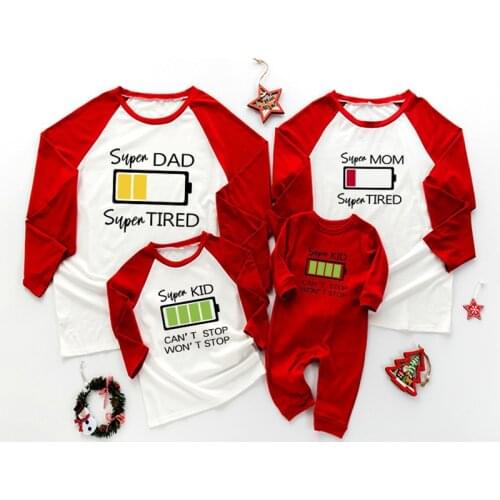 Family Clothing Shirt Matching Mommy and Me Clothes Father Son Tops Long Sleeve Family Matching Outfits Kids Baby Girl Boy Shirt