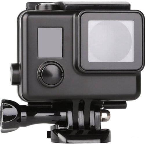 SHOOT Skeleton Side Open Protective Housing Case Shell Cover Frame Wire Connectable for GoPro Hero 3+/4 Camera Accessories(Black