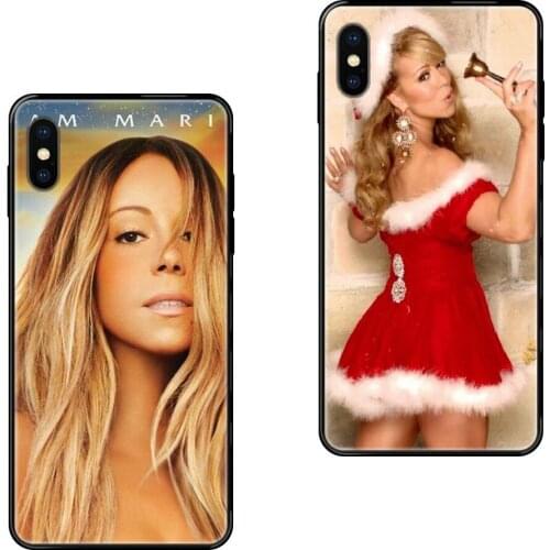 Singer Mariah Carey Black Soft TPU Screen Protector Pretty For Xiaomi Redmi Note 4 5 5A 6 7 8 8T 9 9S Pro Max