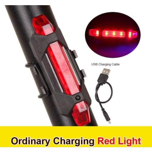 Bicycle LED Light Night Riding Lamp Waterproof Lights Safety Warning Rear Lamp Bicycle Accessories USB Rechargeable Taillight