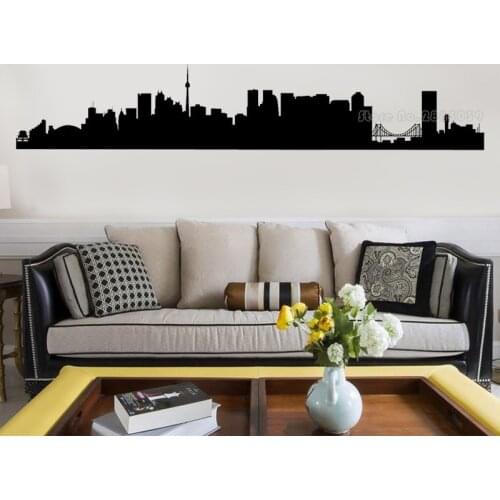 Tokyo Japanese City Skyline Silhouette Vinyl Wall Stickers Decal Art Living Room Home Decoration Accessories Wallpaper LL2570