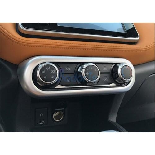 Interior Dashboard Air Vent Switch knob Outlet Garnish Moulding Trims Chorme For Nissan Kicks 2017 2018 2019 2020 Accessories