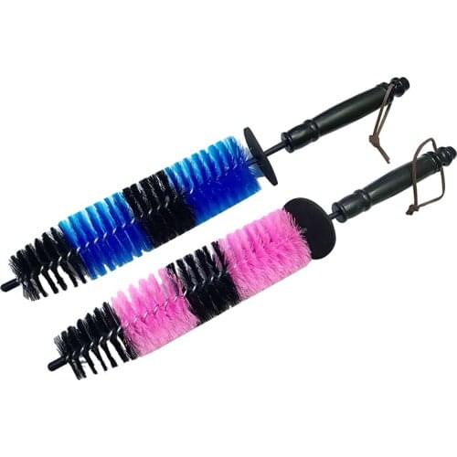 YOLU Car Wash Wheel Brush Tire Hub Thickened Steel Wire Brush No Deformation Vehicle Hub Steel Ring Washing Cleaning Tools