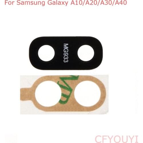 10~50pcs Rear Back Camera Lens Cover + Adhesive Sticker Glue For Samsung Galaxy A10/A20/A30/A40