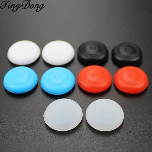 TingDong 2PCS Silicone Thumb Stick Caps Gel Guards for Nintend Switch Joy-Con Controller Joystick Grips Game Accessories