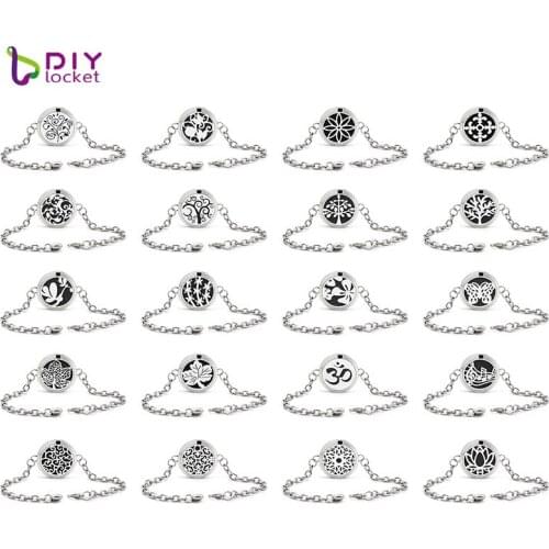 30MM Surgical Grade Stainless Steel Aromatherapy Bracelet Wholesale AD101-120-Z02