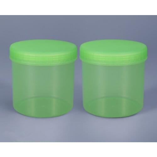 500ML Empty Plastic Jar Food Grade Round Container with Inner Cover for Condiment Cream Food Multipurpose Container