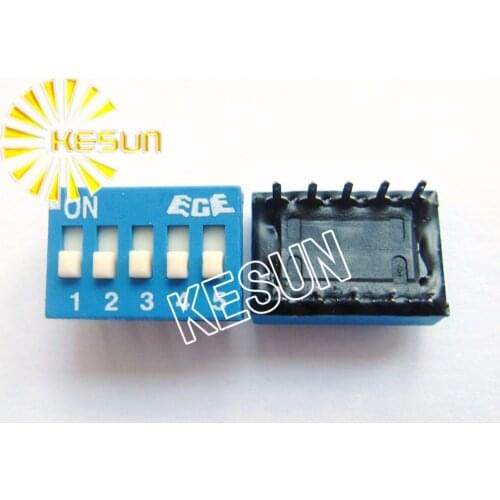 FREE SHIPPING 10PCSx 100% Original EDS105 EDS105S 5P 2.54mm Blue DIP Switch EDS105SZ