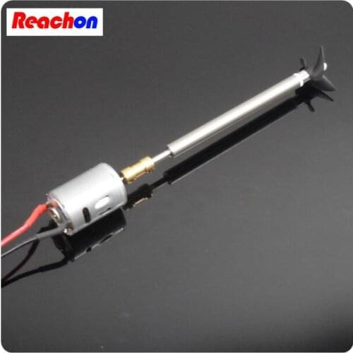 Free Shipping 380 boat motor with shaft+Propeller kit shaft assembly spare parts for DIY RC Electric Boat model 10/15/20/25/30cm