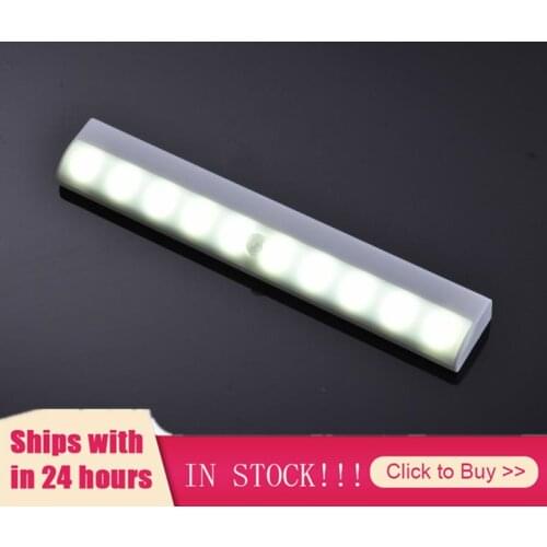 Motion Sensor Wireless LED Night Lights Bedroom Decor Closet Room Aisle Lighting Light Detector Wall Decorative Lamp Cabinet
