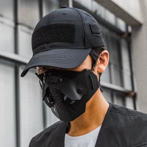 Streetwear Baseball Caps For Men Fitted Adjustable Black Fashion Hat