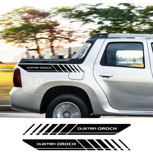 Pickup Rear Trunk Side Decals For Renault Duster Oroch Car Stickers Truck Graphic Vinyl Decor Cover Auto Exterior Accessories