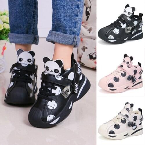 Children Shoes Sport Winter Plush Boys Sneakers for Kids Shoes Baby Girls Toddler Shoes Cute Panda Soft Warm Sport Running Wear