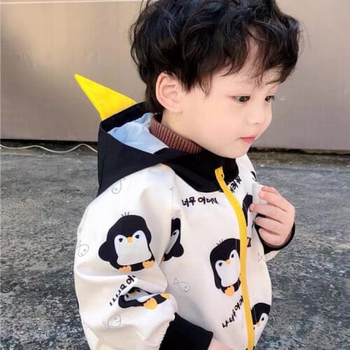 Children Cartoon Clothes Spring Autumn Kids Boys Girls Cute Hooded Jacket Baby Toddler Clothing Suit Infant Fashion Sport coat